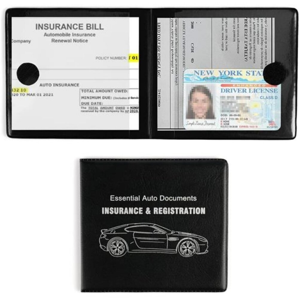 Auto Essential Registration and Insurance Holder 2-Pack Interior Accessories